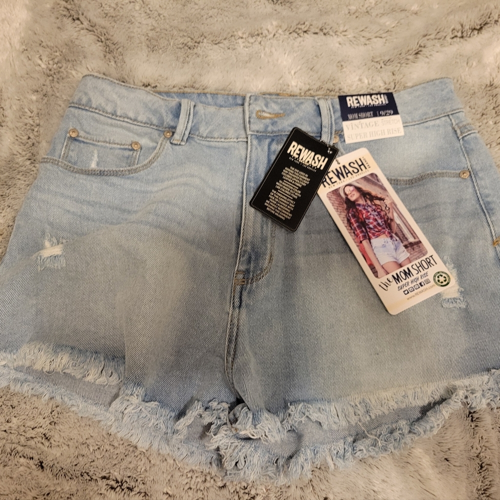 Women's Mom Rewash Jean Shorts